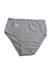 SEDEF 1047 BATTAL BEDEN 5XL 3 LÜ BAYAN RIBANA BATO KÜLOT GRİ