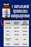 Herovix Omega 3 Balık Yağı 60 Softjel 1100 Mg (EPA:396 mg DHA:264 mg)