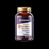 OCTOMİN Vitamin C Kara Mürver Beta Glukan Vitamin D3 Çinko Selenyum 30 Kapsül