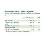 WiseLab Beta Glukan & Vitamin C & Karamürver 530mg 60 Bitk.Kap...