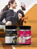 WiseLab Beauty Collagen Powder Tip123 Vitamin C 300gr + Men Collagen 300gr Tip123 L-Carnitine L-Citrulline