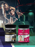 WiseLab Beauty Collagen Powder Tip123 Vitamin C 300gr + Men Collagen 300gr Tip123 L-Carnitine L-Citrulline