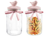 Madame Coco Kuşlu Kavanoz Silindir 1300ML