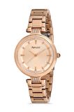 Ferrucci Rosegold Çelik Kadın Kol Saat+El Yapımı Kristal Taşlı Kolye
