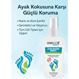 ONFLOOR Ayak Kokusu Giderici Sprey 125 ml – Ferahlatıcı, Serinletici ve Rahatlatıcı Aloe Özlü Ayak Bakımı