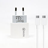 Global PD20W Quick Charger 20W­ Type-C to Type-C 2M Kablolu Şarj Set Beyaz