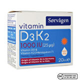 Sorvagen Vitamin D3K2 20 mL Damla - AROMASIZ