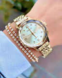 Ferrucci Jübile Kordon Kesme Camlı Çelik Kadın Kol Saat+Bileklik Hediyeli