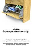 Mesan Ayakkabılık 3'Lü Plastik Beyaz (Sağ-Sol) (0024)