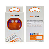 Nettech NT-112 3.5 Jack Girişli Kulak İçi Kulaklık (Mor)