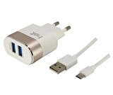 Helt HT-12 USB Hızlı Şarj Aleti Beyaz