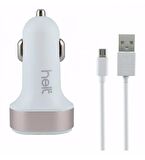 Helt HT-16 2100 mA 2 Çıkışlı Araç Şarj Cihazı + Micro Usb Kablo