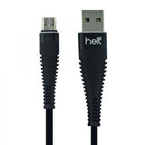 Helt HT-79 İp Örgü 100 Cm Micro Şarj ve Data Kablosu (Siyah)