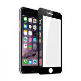 iPhone 7 / 8 Uyumlu Ön Koruma Temperli Cam Ekran Koruyucu (Siyah)