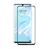 Huawei P30 Lite Uyumlu Ön Koruma Temperli Cam Ekran Koruyucu (Siyah)