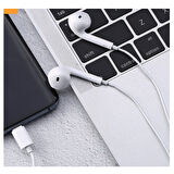 Nettech NT-HS10 Type-C Girişli Kulak İçi Kulaklık (Beyaz)
