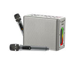Nettech NT-BTS07 300W Bluetooth Hoparlör | 2 Mikrofonlu Karaoke Seti