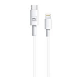 Nettech NT-DC10 2.4A Plastik 100 Cm Type-C To Lightning Şarj ve Data Kablosu (Beyaz)