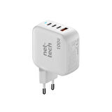 Nettech NT-HCH09 100W PD+QC GaNPrime Şarj Aleti (Beyaz)