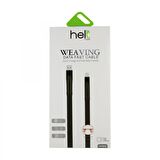 Helt HT-DC02 İp Örgü 120 Cm Lightning Şarj ve Data Kablosu