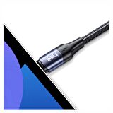 Helt HT-DC15 100W PD İp Örgü 120 Cm Type-C To Type-C Şarj Data Kablosu