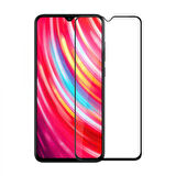 Xiaomi Redmi Note 8 Uyumlu Ön Koruma Temperli Cam Ekran Koruyucu (Siyah)