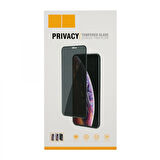 iPhone 7 Uyumlu Privacy Ön Koruma Temperli Hayalet Cam Ekran Koruyucu (Beyaz)