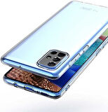 Samsung Galaxy A51 Lux Seri Kamera Korumalı Premium Şeffaf Silikon Kılıf