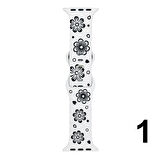 Nettech Apple Watch Seri 40/38 mm Uyumlu Desenli Silikon Kordon NT-115487