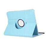 iPad Air 11 M3 360 Dönen Standlı Kapaklı Kılıf (Mavi)
