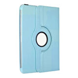 iPad Air 11 M3 360 Dönen Standlı Kapaklı Kılıf (Mavi)