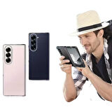 Samsung Galaxy Z Fold 6 Uyumlu Şeffaf Sert PC Kılıf