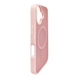 iPhone 16 Plus Lüks Mat Magsafe Uyumlu Manyetik Silikon Kılıf (Pembe)