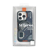 iPhone 16 Pro Max Uyumlu Nio Magsafe Matte Armor Kılıf (Mavi)