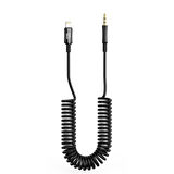Nettech NT-AC10 Plastik 100 Cm Jack To Lightning Aux Kablo (Siyah)