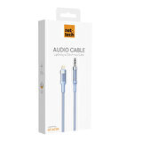Nettech NT-AC07 Plastik 100 Cm Type-C To Aux Kablosu (Mavi)