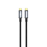 Nettech NT-DC49 USB3.2 20Gbps Plastik 100 Cm Type-C To Type-C Şarj ve Data Kablosu (Siyah)