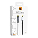 Nettech NT-DC49 USB3.2 20Gbps Plastik 100 Cm Type-C To Type-C Şarj ve Data Kablosu (Siyah)