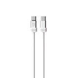 Nettech NT-DC47 60W Plastik 100 Cm Type-C To Type-C Şarj ve Data Kablosu (Beyaz)