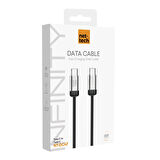 Nettech NT-DC47 60W Plastik 100 Cm Type-C To Type-C Şarj ve Data Kablosu (Siyah)