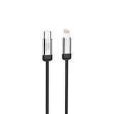 Nettech NT-DC46 30W Plastik 100 Cm Type-C To Lightning Şarj ve Data Kablosu (Siyah)