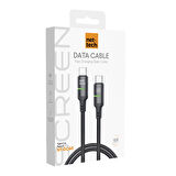 Nettech NT-DC40 60W Plastik 100 Cm Type-C To Type-C Şarj ve Data Kablosu (Siyah)