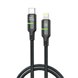 Nettech NT-DC39 30W Plastik 100 Cm Type-C To Lightning Şarj ve Data Kablosu (Siyah)