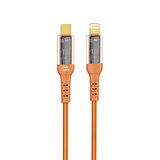 Nettech NT-DC35 30W Plastik 100 Cm Type-C To Lightning Şarj ve Data Kablosu (Turuncu)