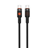 Nettech NT-DC32 60W Plastik 100 Cm Type-C To Type-C Şarj ve Data Kablosu (Siyah)