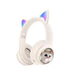 Nettech NT-BTH20 Kablosuz Kulak Üstü Kulaklık (Beyaz)