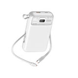 Nettech NT-PW35 PD 20W + 22.5W 15W 20000 MAh Taşınabilir Powerbank (Beyaz)