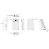 Nettech NT-PW35 PD 20W + 22.5W 15W 20000 MAh Taşınabilir Powerbank (Beyaz)