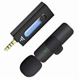 Universal K35 3.5mm Jack Girişli Kablosuz Bluetooth Yaka Mikrofonu