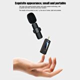 Universal K35 3.5mm Jack Girişli Kablosuz Bluetooth Yaka Mikrofonu